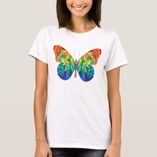 Rainbow prism Butterfly Women's T-Shirt (Voorkant)