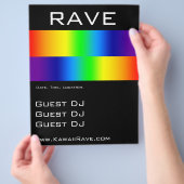 Rainbow Prism Custom Rave Flyers (Hand)