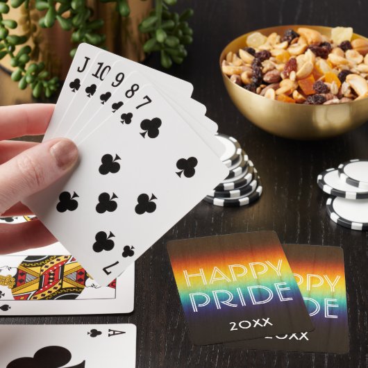 Rainbow Prism Gay Pride Custom Pokerkaarten (Insitu)