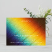 Rainbow Prism Love is Love Gay Engagement Party Folie Uitnodiging (Staand Voorkant)