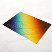 Rainbow Prism Love is Love Gay Engagement Party Folie Uitnodiging (Gedraaid)