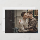 Rainbow Prism Love is Love Gay Engagement Party Kaart (Achterkant)