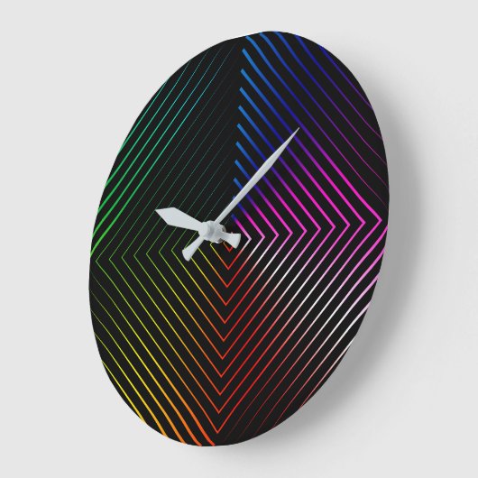 Rainbow Prism On Black Grote Klok (Hoek)