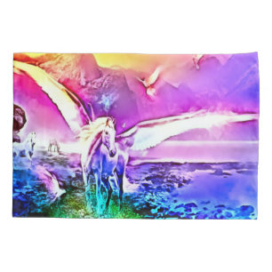 Rainbow Prism Pegasus Fantasy Airborpkunst Kussensloop