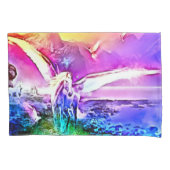 Rainbow Prism Pegasus Fantasy Airborpkunst Kussensloop (Voorkant)