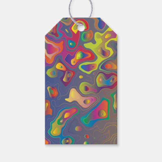 Rainbow prism water druppels cadeau labels cadeaulabel (Voorkant)