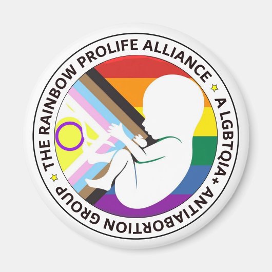 Rainbow Pro Life Alliance magneten (Voorkant)