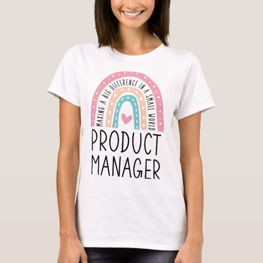Rainbow Product Manager Cadeauideeën T-shirt (Voorkant)