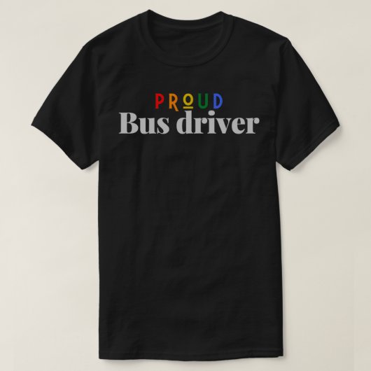 Rainbow-professionals voor buschauffeurs t-shirt (Design voorkant)