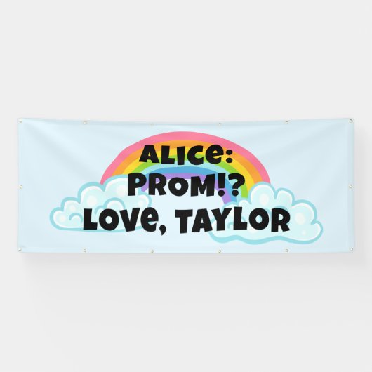 Rainbow Prom Proposal Banner (Horizontaal)