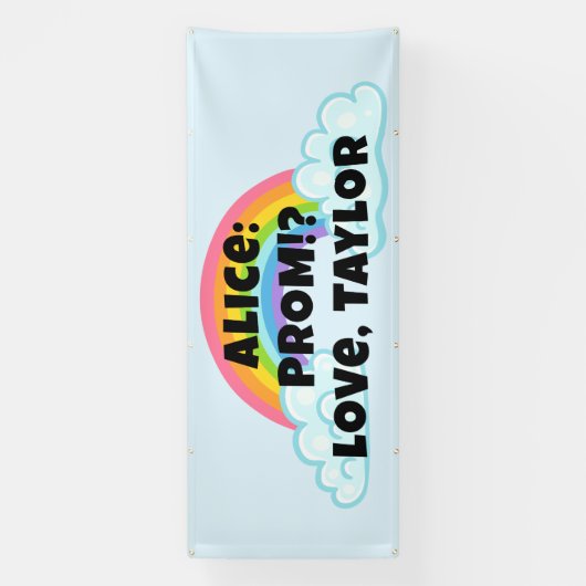 Rainbow Prom Proposal Banner (Verticaal)