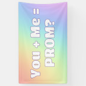Rainbow Prom-voorstel Spandoek (Verticaal)