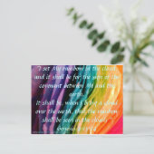 Rainbow Promise Briefkaart (Staand voorkant)