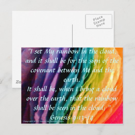 Rainbow Promise Briefkaart (Voorkant / Achterkant)