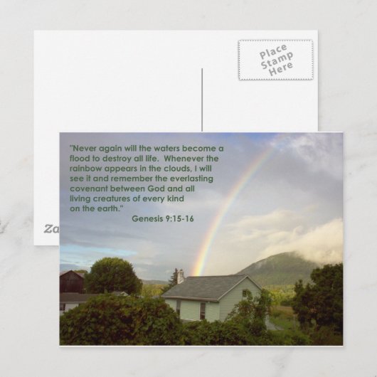 Rainbow Promise Briefkaart (Voorkant / Achterkant)