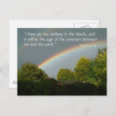 Rainbow Promise, Genesis 9 v 13 | BRIEFKAART (Voorkant / Achterkant)