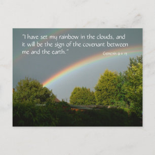 Rainbow Promise, Genesis 9 v 13   BRIEFKAART