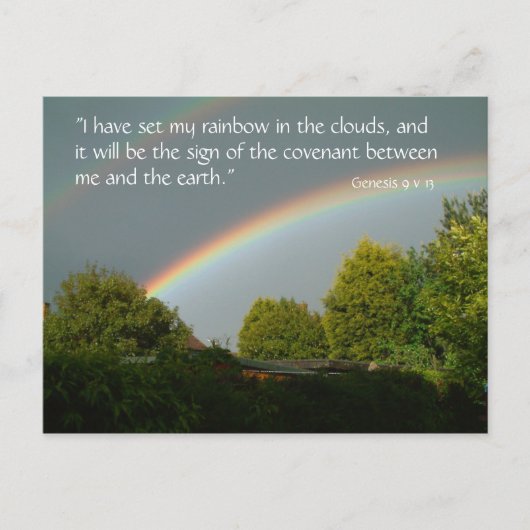 Rainbow Promise, Genesis 9 v 13 | BRIEFKAART (Voorkant)