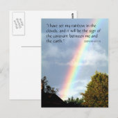 Rainbow Promise, Genesis 9 v 13 | BRIEFKAART (Voorkant / Achterkant)