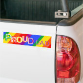 Rainbow Proud Dad Bumpersticker (Op Truck)