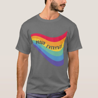 Rainbow Proud Everyday Pride family T-shirt
