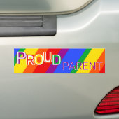 Rainbow Proud Parent Bumpersticker (Op auto)