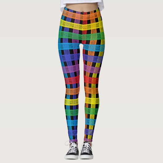 Rainbow Pset Black Leggings (Voorkant)