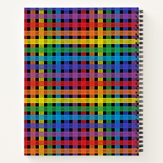 Rainbow Pset Black Notitieboek (Achterkant)