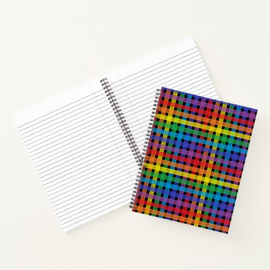 Rainbow Pset Black Notitieboek (Binnen)