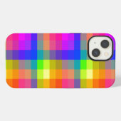 Rainbow Pset Blokken Pride Bright en Fun iPhone Hoesje (Achterkant horizontaal)