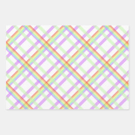 Rainbow Pset Chic Pattern Inpakpapier Vel