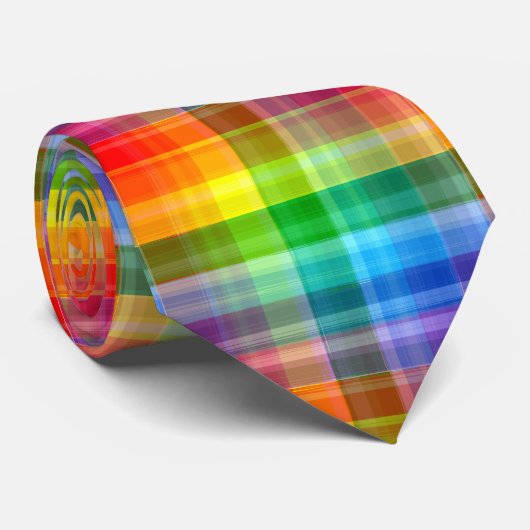 Rainbow Pset LGBTQ+ Stropdas (Opgerold)