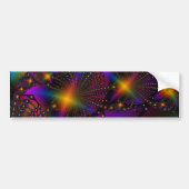 Rainbow Psyched Fractal Bumpersticker (Voorkant)