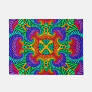 Rainbow Psychedelic Fractal Kaleidoscope Deurmat