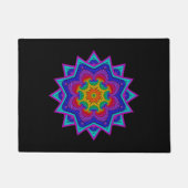 Rainbow  Psychedelic Fractal Kaleidoscope Deurmat (Voorkant)