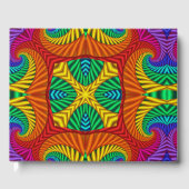 Rainbow  Psychedelic Fractal Kaleidoscope Gastenboek (Voorkant)