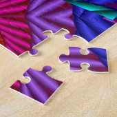 Rainbow  Psychedelic Fractal Kaleidoscope Legpuzzel (Zijkant)