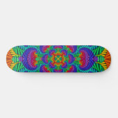 Rainbow Psychedelic Fractal Kaleidoscope Persoonlijk Skateboard (Horizontaal)