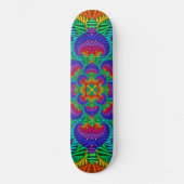 Rainbow  Psychedelic Fractal Kaleidoscope Persoonlijk Skateboard (Voorkant)