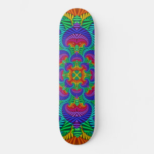 Rainbow Psychedelic Fractal Kaleidoscope Persoonlijk Skateboard