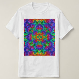 Rainbow Psychedelic Fractal Kaleidoscope T-shirt
