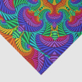 Rainbow Psychedelic Fractal Kaleidoscope Tissuepapier (Detail)
