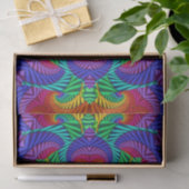 Rainbow Psychedelic Fractal Kaleidoscope Tissuepapier (Geschenk)