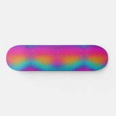 Rainbow Psychedelic Glitter Neon Skateboard (Horizontaal)
