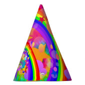 Rainbow Psychedelic Party Pet HAMbWG Feesthoedjes (Rechts)