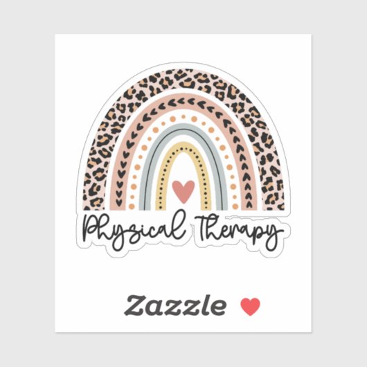 Rainbow PT PTA Fysiotherapeut Gift Sticker (Vel)