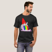 Rainbow Puking Gnome Grativity geïnspireerd op Big T-shirt (Voorkant volledig)