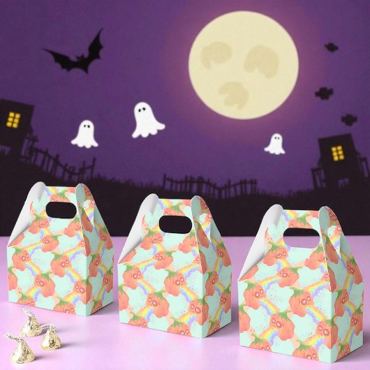 Rainbow Pumpkin Fun, Party Favoriet Bedankdoosjes