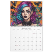 Rainbow Punks van Ivy en Bat Art Calendar Kalender (Jan 2027)