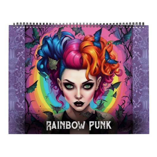 Rainbow Punks van Ivy en Bat Art Calendar Kalender (Hoes)